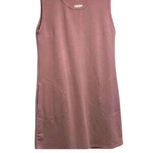 Serra Women's sleeveless soft lavender midi fleece lined cozy dress medium NEW